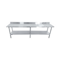 Sapphire SMTEB-30120G Work Table, 109" - 120", Stainless Steel Top