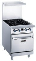 Blue Air BLR24-4B Range, 24" Restaurant, Gas