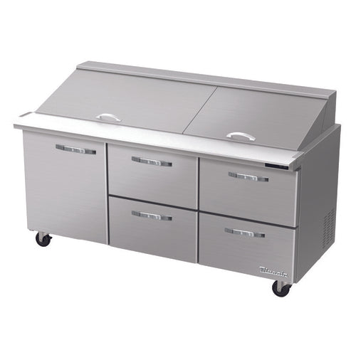 Blue Air BLMT72-D4RM-HC Refrigerated Counter, Mega Top Sandwich / Salad Unit