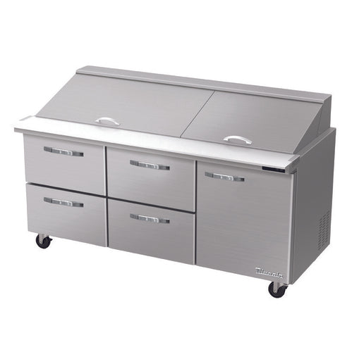 Blue Air BLMT72-D4LM-HC Refrigerated Counter, Mega Top Sandwich / Salad Unit