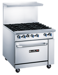 Blue Air BLR36-6B Range, 36" Restaurant, Gas