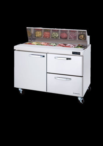 Blue Air BLPT48-D2R-HC Refrigerated Counter, Sandwich / Salad Unit