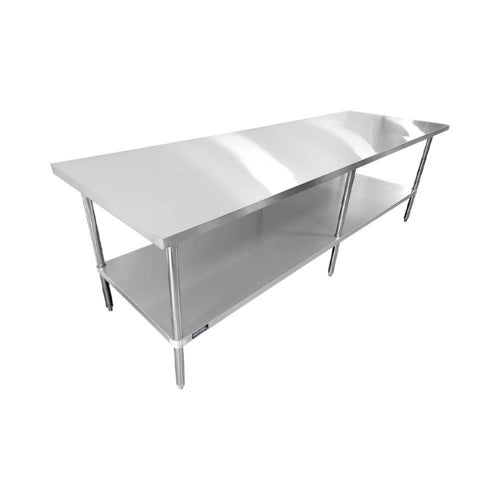 Sapphire SMTE-14108S Work Table,  97" - 108", Stainless Steel Top