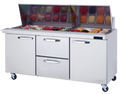 Blue Air BLMT72-D2M-HC Refrigerated Counter, Mega Top Sandwich / Salad Unit