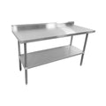 Sapphire SMTEB-3072S Work Table,  63" - 72", Stainless Steel Top