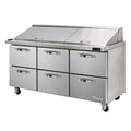 Blue Air BLMT72-D6-HC Refrigerated Counter, Mega Top Sandwich / Salad Unit
