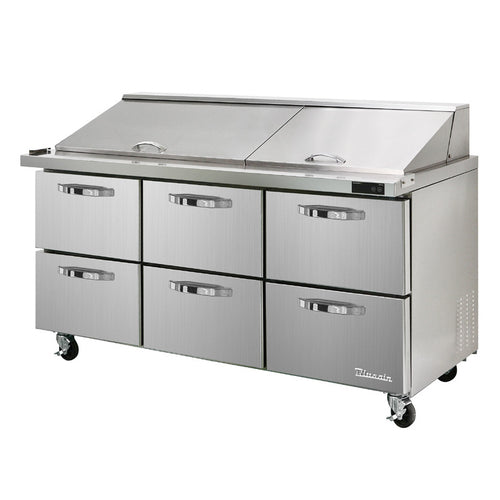 Blue Air BLMT72-D6-HC Refrigerated Counter, Mega Top Sandwich / Salad Unit