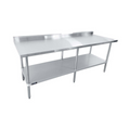 Sapphire SMTEB-2484G Work Table,  73" - 84", Stainless Steel Top