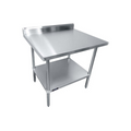 Sapphire SMTEB-2436G Work Table,  36" - 38", Stainless Steel Top