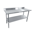 Sapphire SMTEB-2472G Work Table,  63" - 72", Stainless Steel Top