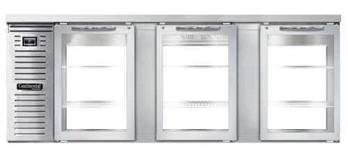 Continental BB90NSSGDPT Back Bar Cabinet, Refrigerated, Pass-Thru