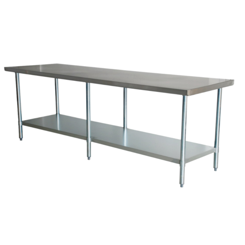 Omcan 45154 Work Table,  97" - 108", Stainless Steel Top