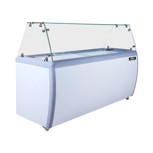 Omcan 48648 Display Case, Dipping, Gelato/Ice Cream