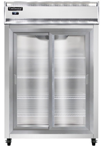 Continental 2RNSSSGD Refrigerator, Reach-In