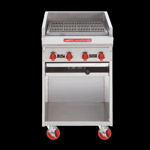 American Range ADJF-24 Charbroiler, Gas, Floor Model