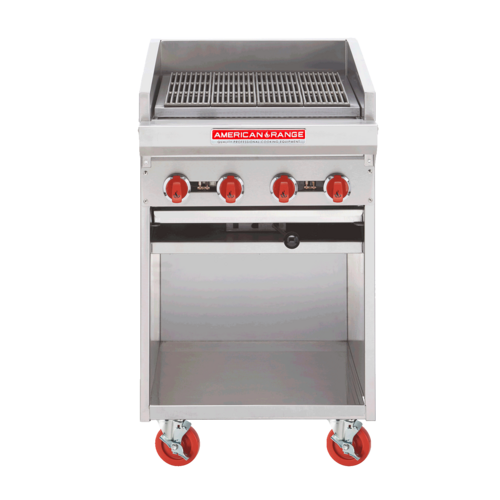 American Range ADJF-24 Charbroiler, Gas, Floor Model