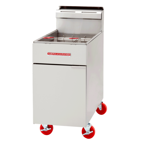 American Range AF-75 Fryer, Gas, Floor Model, Full Pot