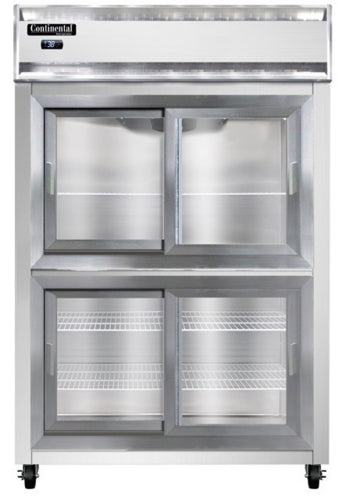 Continental 2RNSGDHD Refrigerator, Reach-In