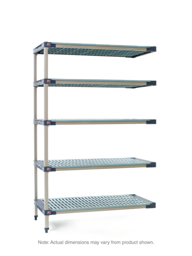 Metro 5AX337G4 Shelving Unit, All Plastic