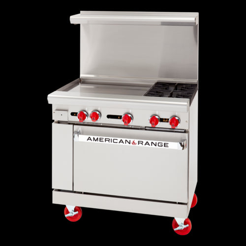 American Range AR-24G-2B-C Range, 36" Restaurant, Gas
