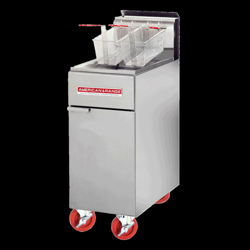 American Range AF-50HE Fryer, Gas, Floor Model, Full Pot