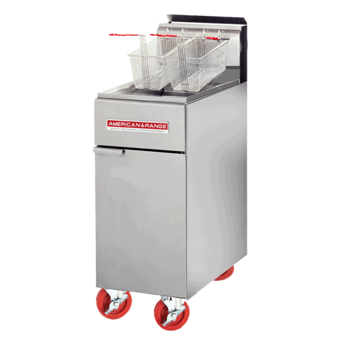 American Range AF-35/50 Fryer, Gas, Floor Model, Full Pot
