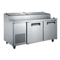 Admiral Craft USPZ-2D Refrigerated Counter, Pizza Prep Table