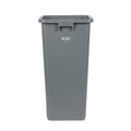 CAC TCSQ-23GRY Trash Receptacle, Outdoor/Indoor