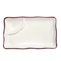 CAC 666-77-W Plate/Platter, Compartment, China