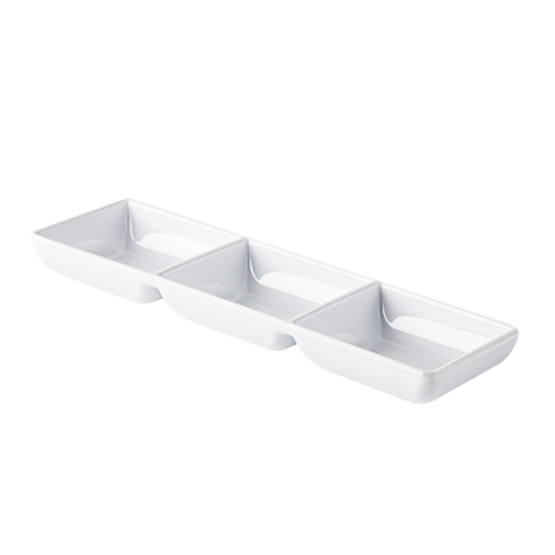 CAC XCND-3-9W Plate/Platter, Compartment, Plastic