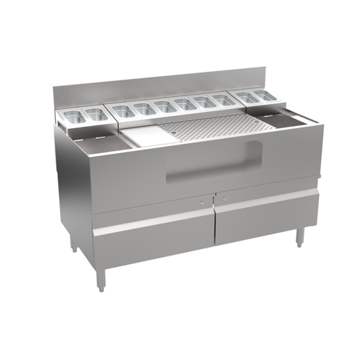 Krowne AL24-LAB48-C Underbar Ice Bin/Cocktail Unit