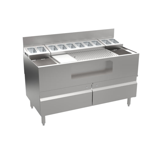 Krowne AL24-LAB48-C Underbar Ice Bin/Cocktail Unit