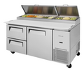 Turbo Air TPR-67SD-D2-N Refrigerated Counter, Pizza Prep Table