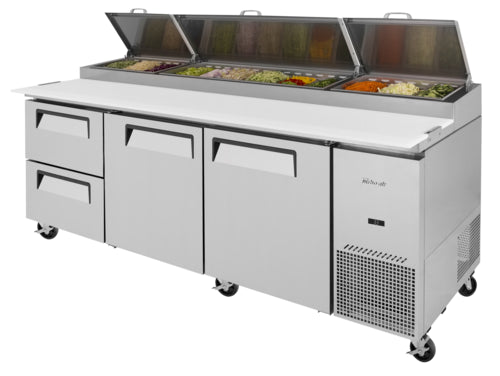 Turbo Air TPR-93SD-D2-N Refrigerated Counter, Pizza Prep Table