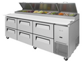 Turbo Air TPR-93SD-D6-N Refrigerated Counter, Pizza Prep Table