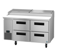 Hoshizaki PR60B-D4 Refrigerated Counter, Pizza Prep Table