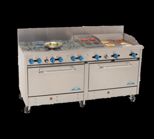 Comstock-Castle 2F330-18-1.5RB Range, 72" Restaurant, Gas