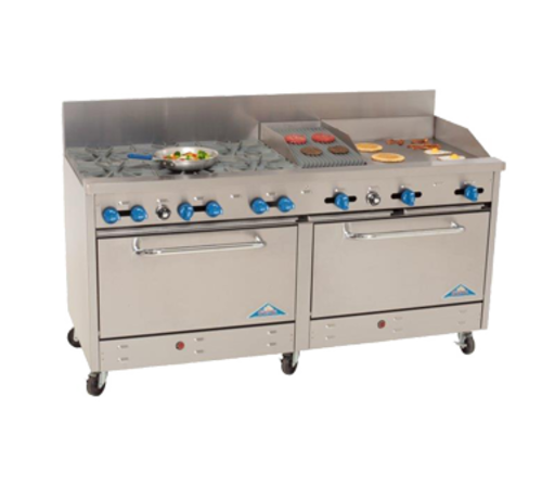 Comstock-Castle 2F330-18-1.5RB Range, 72" Restaurant, Gas
