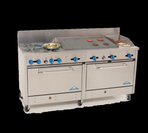 Comstock-Castle 2F330-18-2.5RB Range, 72" Restaurant, Gas