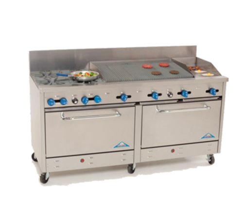 Comstock-Castle 2F330-18-2.5RB Range, 72" Restaurant, Gas
