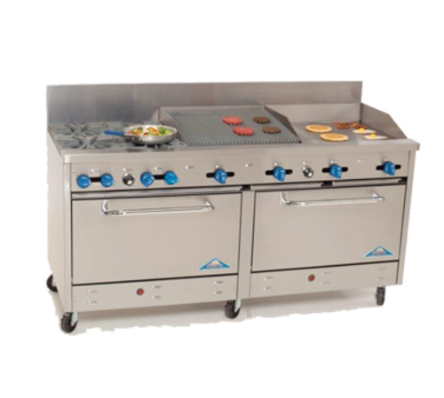 Comstock-Castle 2F330-24-2RB Range, 72" Restaurant, Gas