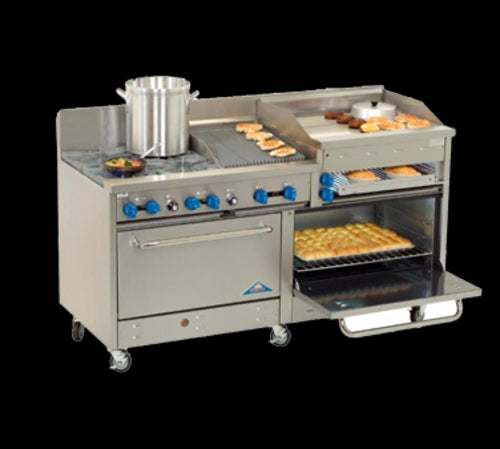 Comstock-Castle 2F330-24B Range, 72" Restaurant, Gas