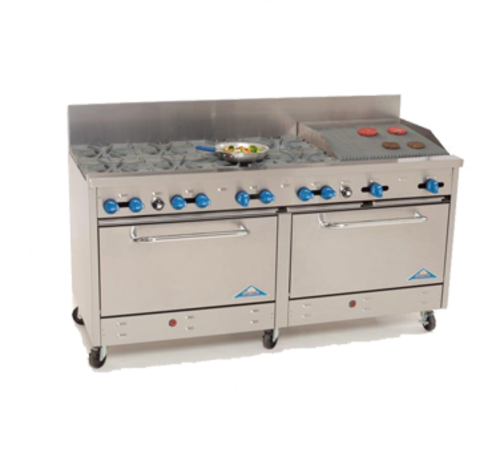 Comstock-Castle 2F330-2RB Range, 72" Restaurant, Gas