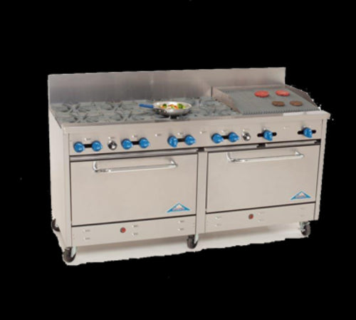 Comstock-Castle 2F330-2RB Range, 72" Restaurant, Gas