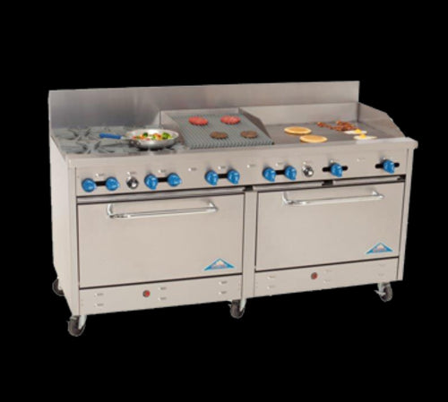 Comstock-Castle 2F330-30-1.5RB Range, 72" Restaurant, Gas