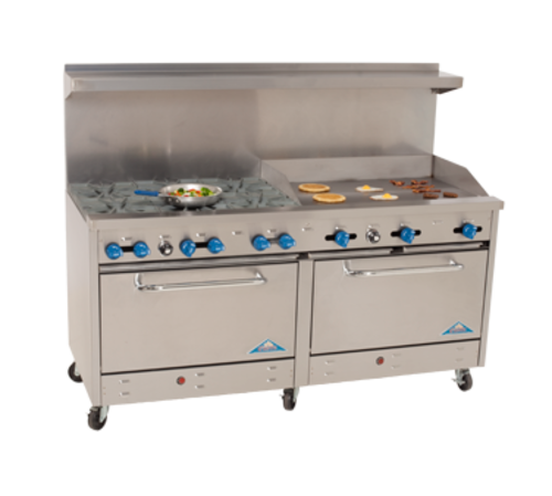 Comstock-Castle 2F330-36 Range, 72" Restaurant, Gas
