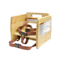 CAC CHWB-11NAT Booster Seat, Wood