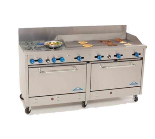 Comstock-Castle 2F330-60 Range, 72" Restaurant, Gas