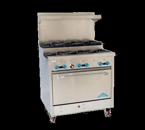 Comstock-Castle FSU330 Range, 36" Restaurant, Gas