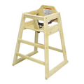 CAC CHWH-30NAT High Chair, Wood